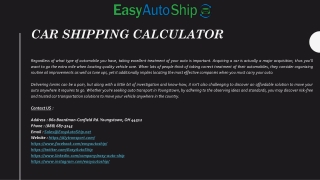 Car Shipping Quotes