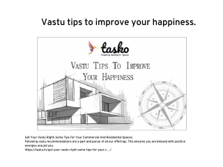 Vastu tips to improve your happiness.