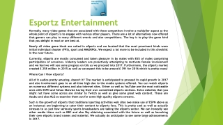 Esportz Entertainment