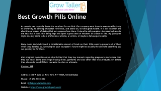 Best Growth Pills Online