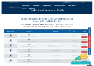 Perth Dedicated Server