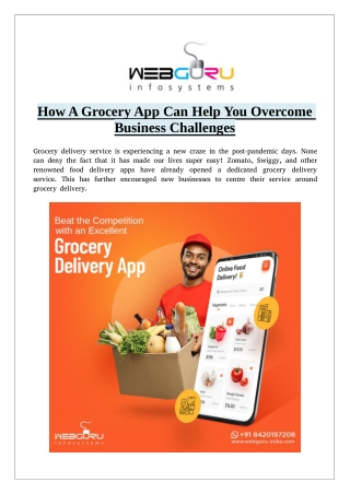 How A Grocery App Can Help You Overcome Business Challenges