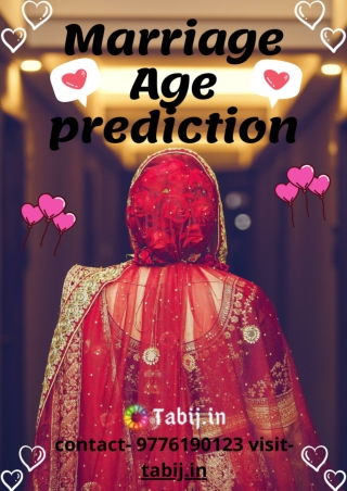 Marriage age prediction by date of birth free online:know the right age to get married