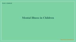Mental Illness In Children