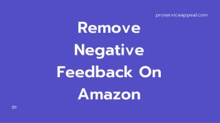 Remove Negative Feedback On Amazon