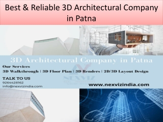 Best & Reliable 3D Architectural Company in Patna