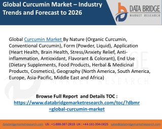 Curcumin market