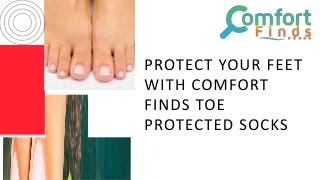 Protect your feet with Comfort Finds Toe Protected Socks