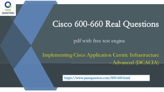 Cisco 600-660 DCACIA Exam Questions