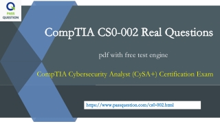 CompTIA CySA  CS0-002 Real Questions