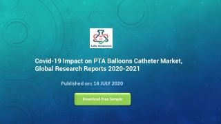 Covid-19 Impact on PTA Balloons Catheter Market, Global Research Reports 2020-2021