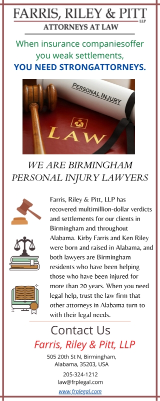 Personal Injury Lawyer Alabama