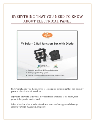 Everything That You Need To Know About Electrical Panel