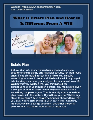 What is Estate Plan and How Is It Different From A Will