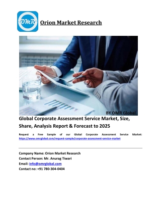 Global Corporate Assessment Service Market Trends, Size, Competitive Analysis and Forecast 2019-2025