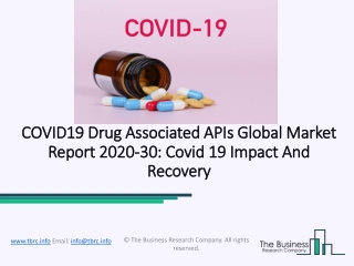 COVID19 Drug Associated APIs Market Opportunity Assessment 2020 Research Report