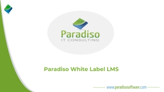 Paradiso white label lms