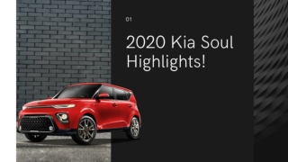 2020 Kia Soul Highlights