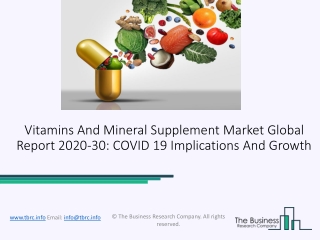 Global Vitamins And Mineral Supplement Market Overview And Top Key Players by 2030