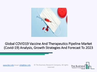 COVID19 Vaccine And Therapeutics Pipeline Analysis Market Upcoming Growth Opportunities, 2020-23