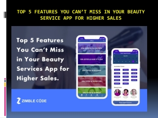 Top 5 features you can’t miss in your beauty service app for higher sales