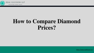 How to Compare Diamond Prices?