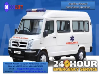 Get Medilift Ambulance Services in Ranchi and Varanasi for Emergency Patient Transportation