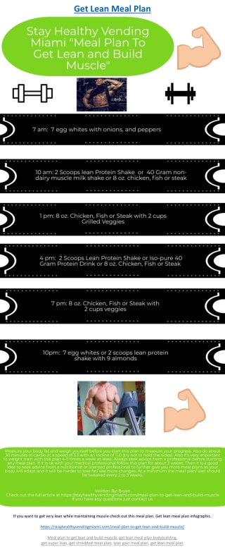 Get Lean Meal Plan