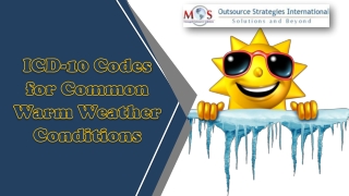 ICD-10 Codes for Common Warm Weather Conditions