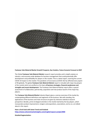 Footwear Sole Material Market