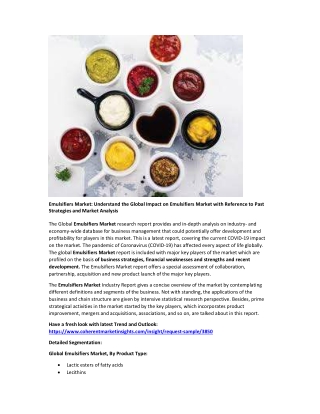 Emulsifiers Market