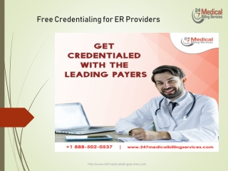 Free Credentialing for ER Providers