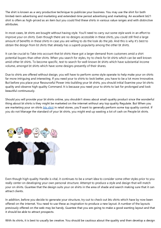 How the 10 Worst bt21 shirts Fails of All Time Could Have Been Prevented