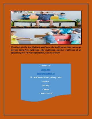 Mattress warehouse | Directbed.ca