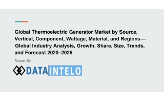 Thermoelectric Generator Market