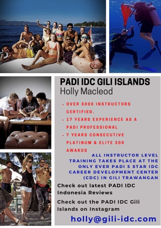 PADI IDC Indonesia_Gili Islands 2020