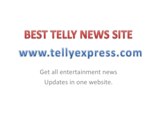 The Little-Known Secrets to Telly Express