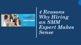 4 Reasons Why Hiring an SMM Expert Makes Sense