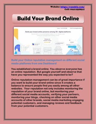 Build Your Brand Online - Social Media Marketing Engaging Potential Customers