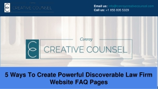 5 Ways To Create Powerful Discoverable Law Firm Website FAQ Pages