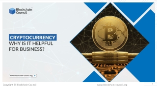 Cryptocurrency: Why Is It Helpful For Business?