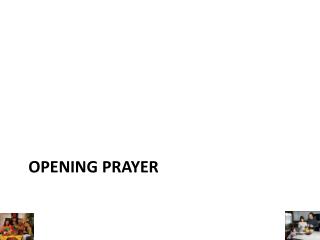 Opening prayer