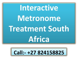 Interactive Metronome Treatment South Africa