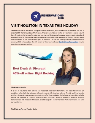 VISIT HOUSTON IN TEXAS THIS HOLIDAY!