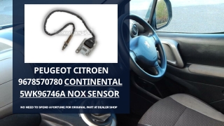 PEUGEOT CITROEN 9678570780 CONTINENTAL 5WK96746A NOX SENSOR