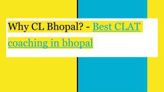 Best CLAT Coaching In Bhopal: Career Launcher