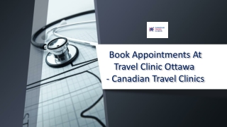 Book Appointments At Travel Clinic Ottawa - Canadian Travel Clinics