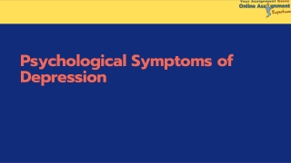 Psychological Symptoms of Depression