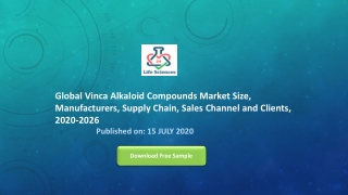 Global Vinca Alkaloid Compounds Market Size, Manufacturers, Supply Chain, Sales Channel and Clients, 2020-2026