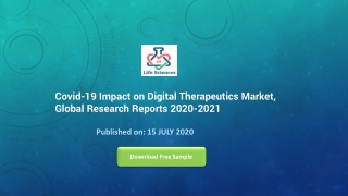 Covid-19 Impact on Digital Therapeutics Market, Global Research Reports 2020-2021